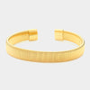 Ribbed Cuff Bracelet-230 Jewelry-NYW-Coastal Bloom Boutique, find the trendiest versions of the popular styles and looks Located in Indialantic, FL