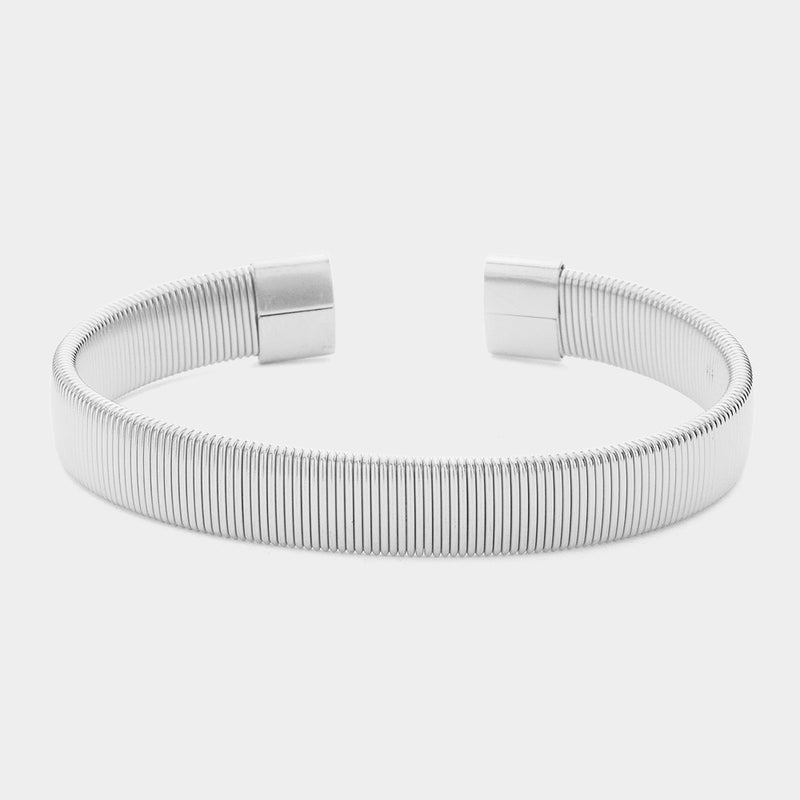 Ribbed Cuff Bracelet-230 Jewelry-NYW-Coastal Bloom Boutique, find the trendiest versions of the popular styles and looks Located in Indialantic, FL