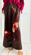 Blooming Heart Italian Pants-100 Pants-TATTOO Z-Coastal Bloom Boutique, find the trendiest versions of the popular styles and looks Located in Indialantic, FL