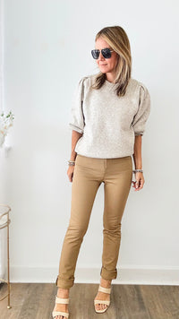 Ultra Stretch Lux Skinny Pant - Light Camel-170 Bottoms-Tempo-Coastal Bloom Boutique, find the trendiest versions of the popular styles and looks Located in Indialantic, FL