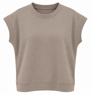 Scuba Chic Knit Top - Ash Mocha