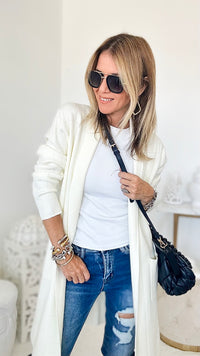 Block Party Italian Cardigan - Ivory-150 Cardigans/Layers-Germany-Coastal Bloom Boutique, find the trendiest versions of the popular styles and looks Located in Indialantic, FL