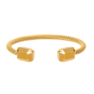 Charlotte Cuff in Rectangle in Aurum – TOVA-230 Jewelry-TOVA-Coastal Bloom Boutique, find the trendiest versions of the popular styles and looks Located in Indialantic, FL
