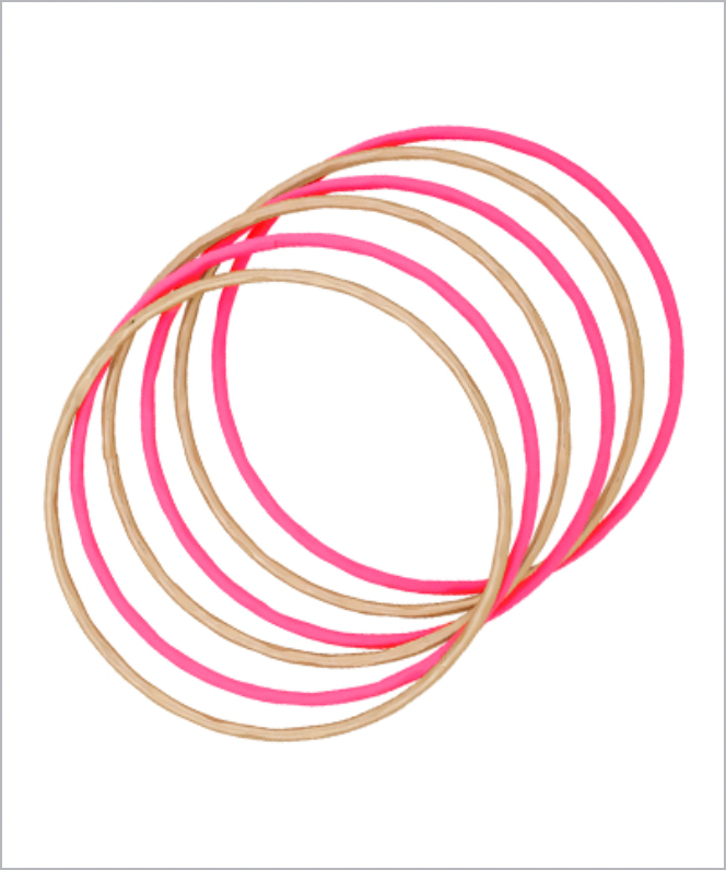 Colored Bangle Set - Pink-230 Jewelry-nyc/Golden Stella-Coastal Bloom Boutique, find the trendiest versions of the popular styles and looks Located in Indialantic, FL