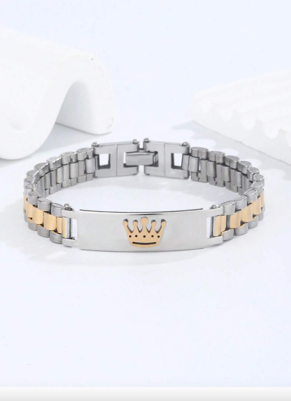 Crown Watch Bracelet-230 Jewelry-Darling-Coastal Bloom Boutique, find the trendiest versions of the popular styles and looks Located in Indialantic, FL