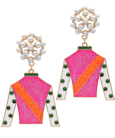 Derby Lover Pearl Detailed Earrings-230 Jewelry-Golden Stella-Coastal Bloom Boutique, find the trendiest versions of the popular styles and looks Located in Indialantic, FL