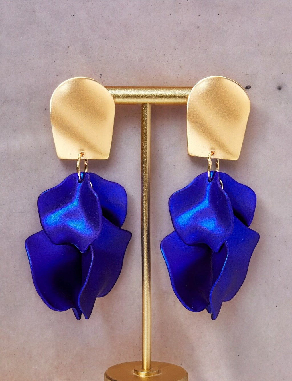 Dangle Petal Earrings- Navy-230 Jewelry-Darling-Coastal Bloom Boutique, find the trendiest versions of the popular styles and looks Located in Indialantic, FL