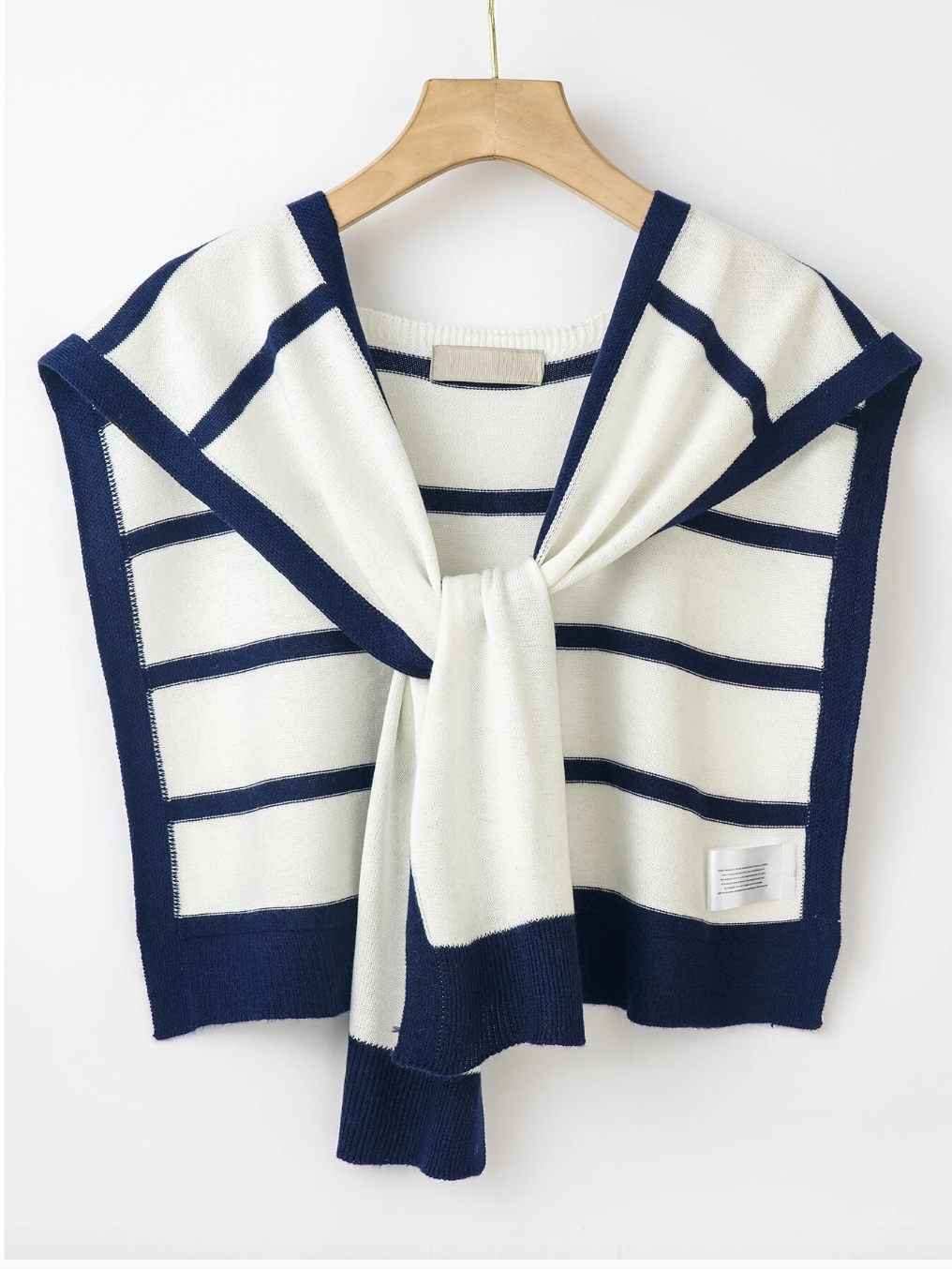 Striped Pattern Dickey Collar-260 Other Accessories-Darling-Coastal Bloom Boutique, find the trendiest versions of the popular styles and looks Located in Indialantic, FL