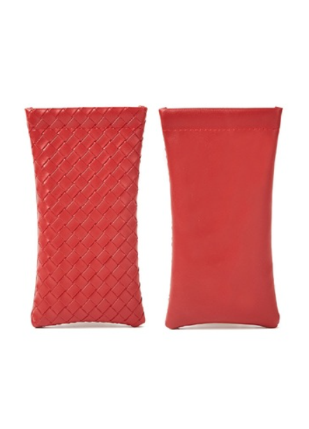 Sleek Woven Glasses Case - Ruby-260 Other Accessories-Zenana-Coastal Bloom Boutique, find the trendiest versions of the popular styles and looks Located in Indialantic, FL