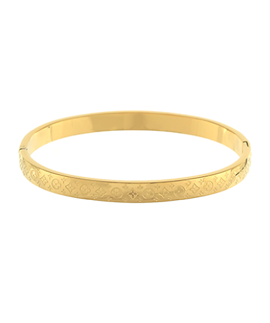 Luxe Monogram Clover Bracelet-230 Jewelry-GS JEWELRY-Coastal Bloom Boutique, find the trendiest versions of the popular styles and looks Located in Indialantic, FL