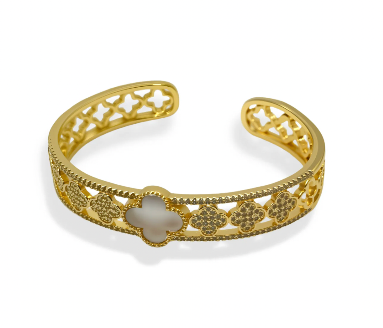 Amelia Gold Bangle Bracelet-230 Jewelry-TREASURE JEWELS-Coastal Bloom Boutique, find the trendiest versions of the popular styles and looks Located in Indialantic, FL