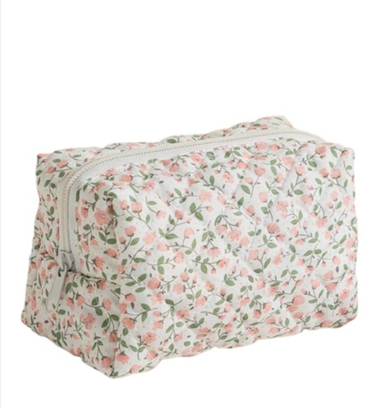 Ditsy Bloom Quilted Cosmetic Bag-260 Other Accessories-Zenana-Coastal Bloom Boutique, find the trendiest versions of the popular styles and looks Located in Indialantic, FL