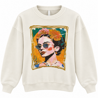 Floral Portrait Italian Sweatshirt