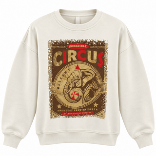 Vintage Circus Elephant Italian Sweatshirt