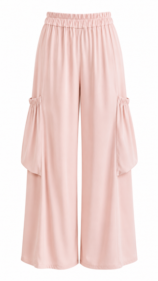 Moon Big Pocket Italian Pants - Blush