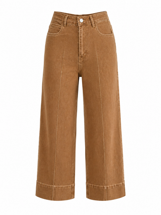 Pintuck Wide Leg Pants