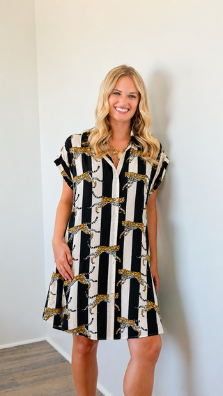 Roar & Explorer Italian Button Down Dress