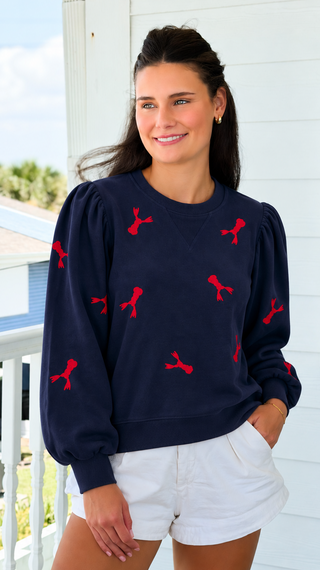 Lobster Detail Sweatshirt - Navy