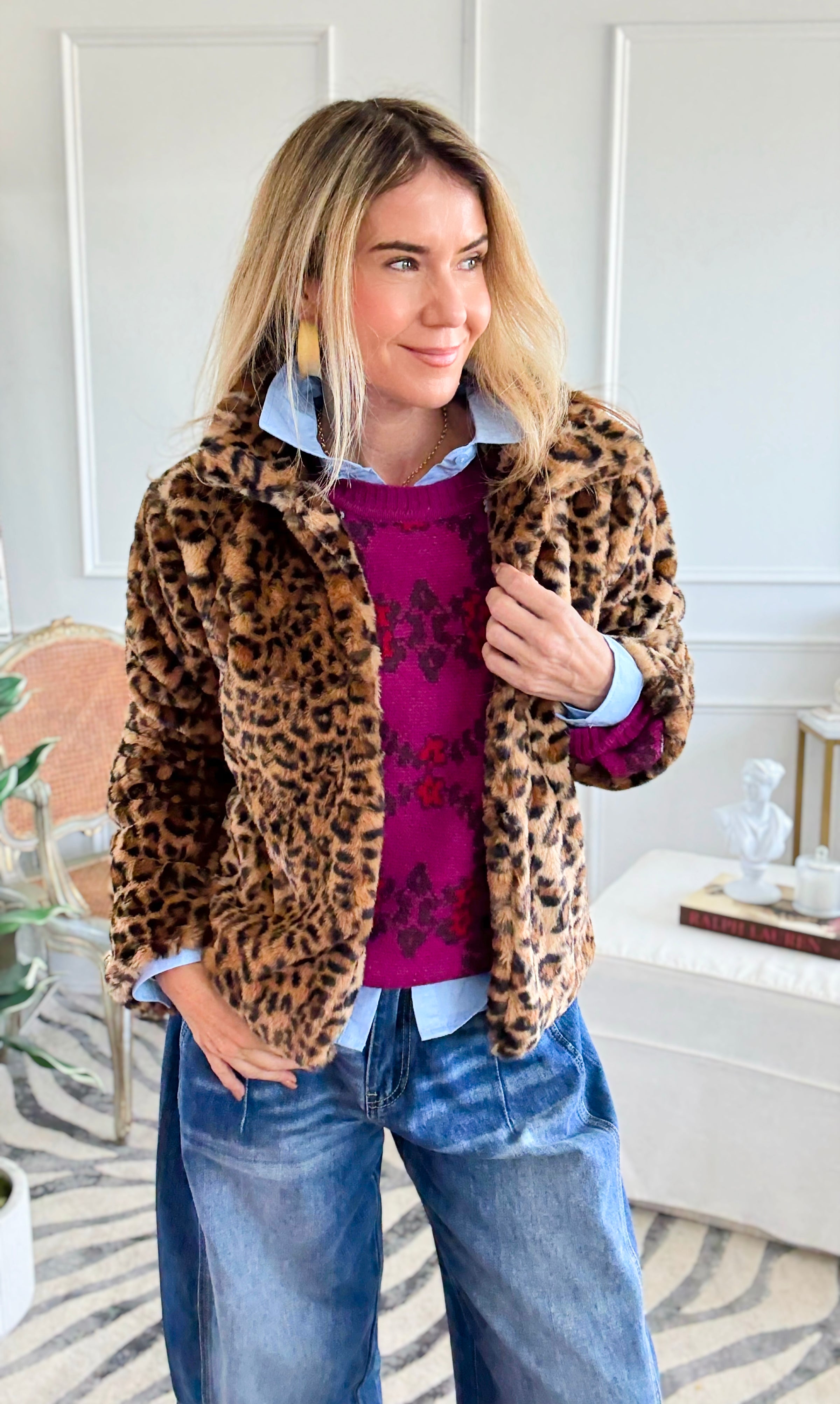 Power Pelt Faux Fur Statement Coat