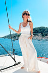 Day Off Chinoiserie Toile Italian Pants - Beige-100 Pants-Italianissimo-Coastal Bloom Boutique, find the trendiest versions of the popular styles and looks Located in Indialantic, FL