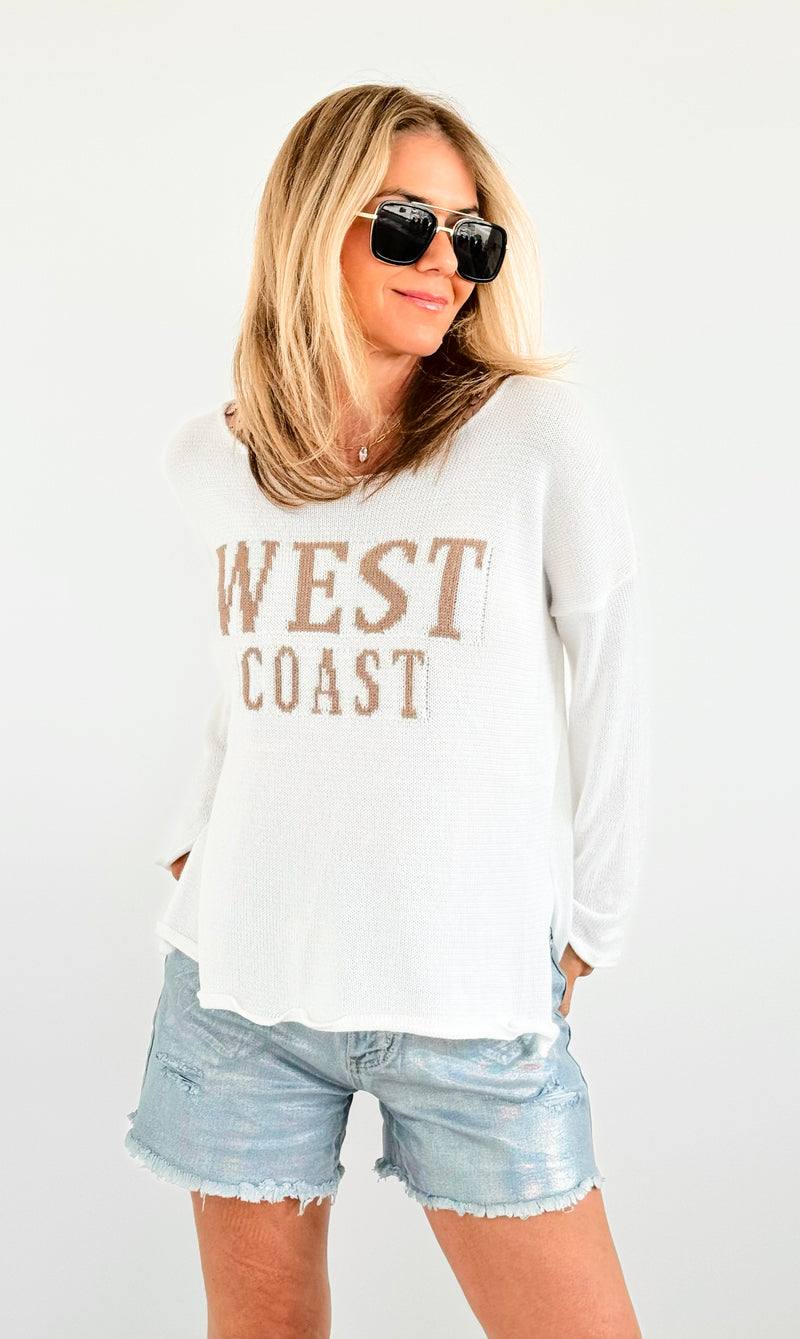 West Coast Lightweight Sweater-140 Sweaters-Miracle-Coastal Bloom Boutique, find the trendiest versions of the popular styles and looks Located in Indialantic, FL