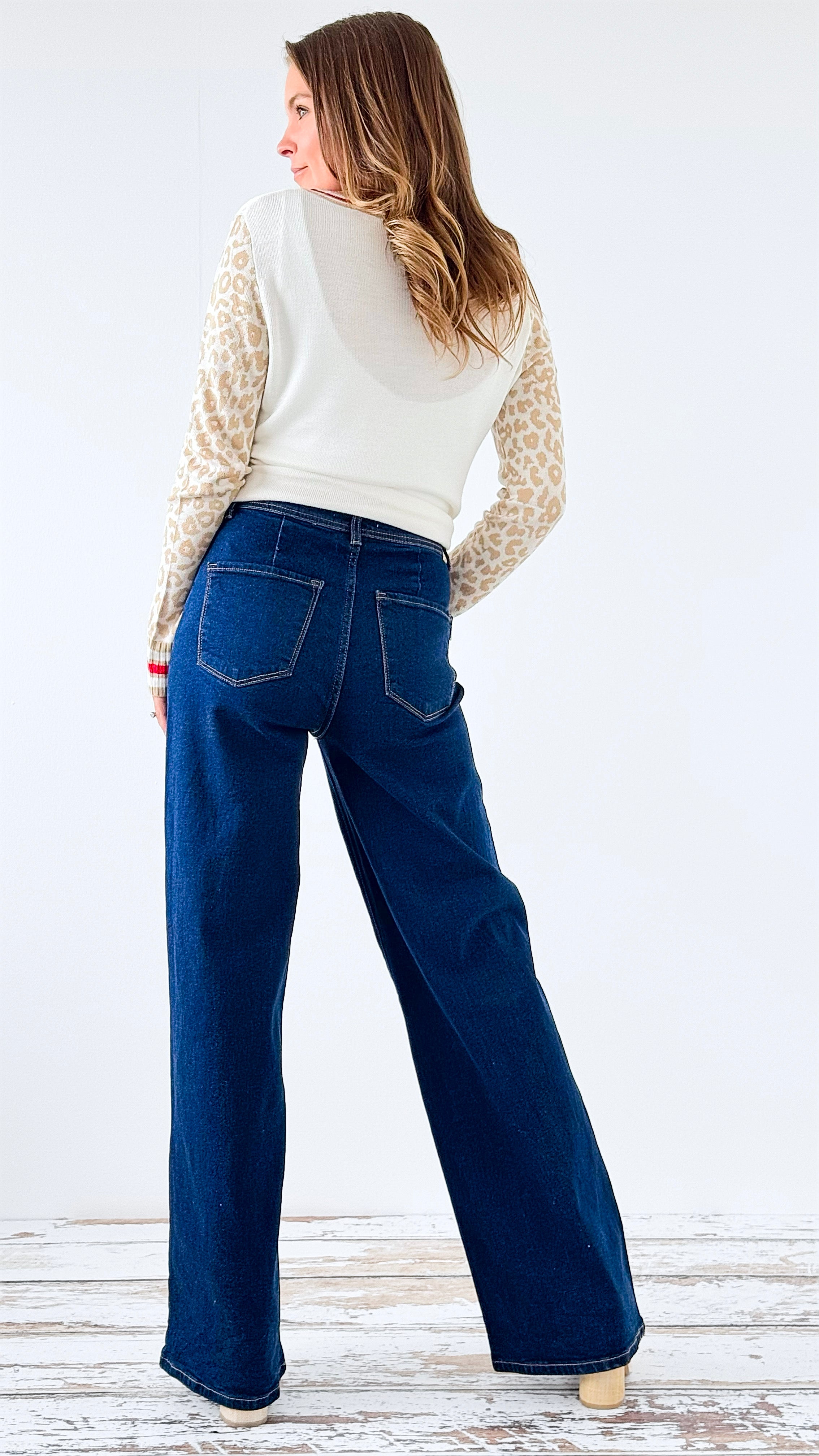 Timeless Flare High-Rise Jeans-170 Bottoms-Vibrant M.i.U-Coastal Bloom Boutique, find the trendiest versions of the popular styles and looks Located in Indialantic, FL