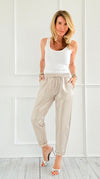 Luxe Layer Italian Jogger- Silver-180 Joggers-SEÑORITA C-Coastal Bloom Boutique, find the trendiest versions of the popular styles and looks Located in Indialantic, FL