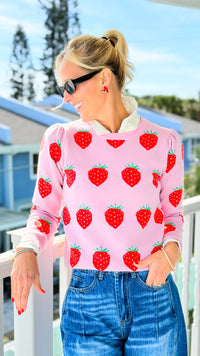 Berry Daydream Knit Sweater-140 Sweaters-LovLov-Coastal Bloom Boutique, find the trendiest versions of the popular styles and looks Located in Indialantic, FL