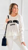 Santa Monica Cable Knit Sweater-140 Sweaters-Charlotte Avery-Coastal Bloom Boutique, find the trendiest versions of the popular styles and looks Located in Indialantic, FL