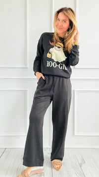 All Day Comfort Scuba Elastic Waist Pant- Black-100 Pants-Zenana-Coastal Bloom Boutique, find the trendiest versions of the popular styles and looks Located in Indialantic, FL