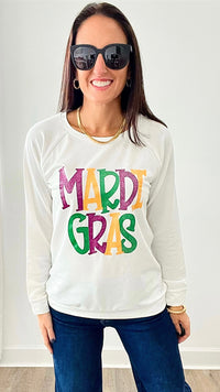 Mardi Gras Shirt-130 Long Sleeve Tops-BIBI-Coastal Bloom Boutique, find the trendiest versions of the popular styles and looks Located in Indialantic, FL