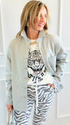 Eileen Fall Shacket - Heather Grey-160 Jackets-Rosio-Coastal Bloom Boutique, find the trendiest versions of the popular styles and looks Located in Indialantic, FL