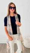 Plaid Cardigan Kimono Wrap-150 Cardigans/Layers-CAP ZONE-Coastal Bloom Boutique, find the trendiest versions of the popular styles and looks Located in Indialantic, FL