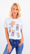Beary Team Italian Tee-110 Short Sleeve Tops-Italianissimo-Coastal Bloom Boutique, find the trendiest versions of the popular styles and looks Located in Indialantic, FL
