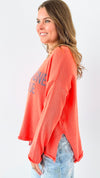 "Champagne Please" Knit Lightweight Sweater -Orange-140 Sweaters-Miracle-Coastal Bloom Boutique, find the trendiest versions of the popular styles and looks Located in Indialantic, FL