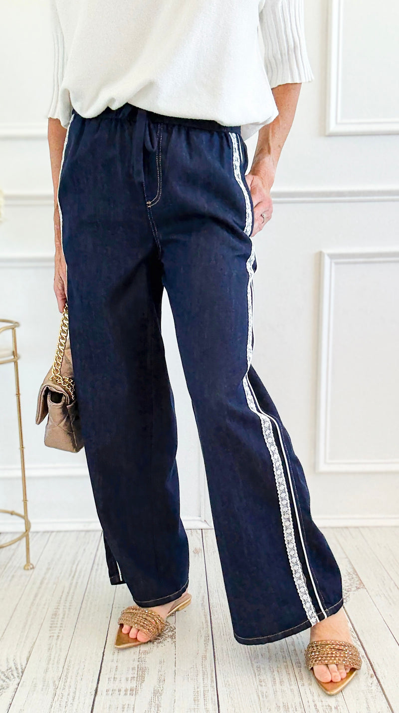 Seaside Stroll Wide-Leg Pants-170 Bottoms-ROUSSEAU-Coastal Bloom Boutique, find the trendiest versions of the popular styles and looks Located in Indialantic, FL