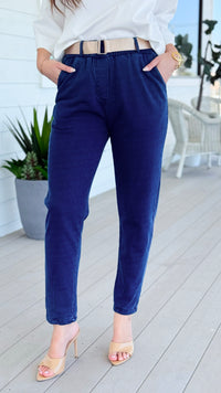 Understated Chic Belted Italian Pant