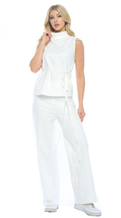Sunset Fleece Lounge Set - White-210 Loungewear/Sets-ARYEH-Coastal Bloom Boutique, find the trendiest versions of the popular styles and looks Located in Indialantic, FL