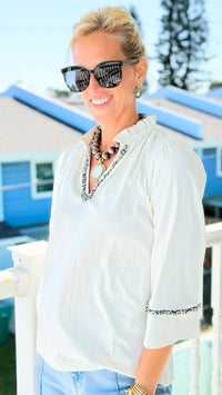 Fringe Statement Blouse