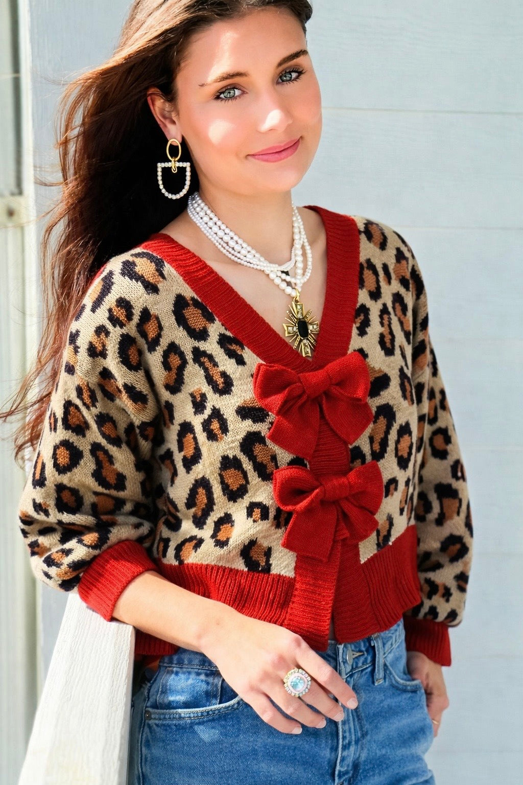 Leopard Charm Knit