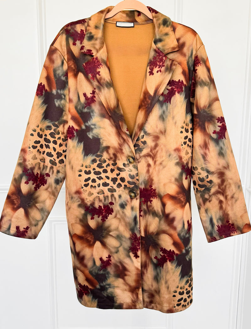 Untamed Garden Italian Blazer-160 Jackets-SUNNY HOLIDAYS-Coastal Bloom Boutique, find the trendiest versions of the popular styles and looks Located in Indialantic, FL