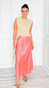 Isabella Italian Skirt- Dusty Rose-170 Bottoms-SEE YOU IN ROME-Coastal Bloom Boutique, find the trendiest versions of the popular styles and looks Located in Indialantic, FL