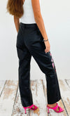 Patch Vegan Leather Pants-170 Bottoms-Hot & Delicious-Coastal Bloom Boutique, find the trendiest versions of the popular styles and looks Located in Indialantic, FL