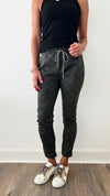 Darling Italian Joggers - Army Green-180 Joggers-Germany-Coastal Bloom Boutique, find the trendiest versions of the popular styles and looks Located in Indialantic, FL