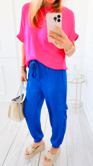 Sunlit Wander Pants - Sapphire