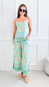 Island Time Italian Top - Mint-100 Sleeveless Tops-Italianissimo-Coastal Bloom Boutique, find the trendiest versions of the popular styles and looks Located in Indialantic, FL