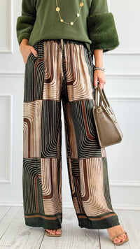 Modern Labyrinth Italian Pant-100 Pants-K2-Coastal Bloom Boutique, find the trendiest versions of the popular styles and looks Located in Indialantic, FL