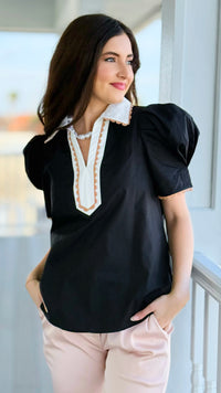 Polished Moments Puff Sleeve Top