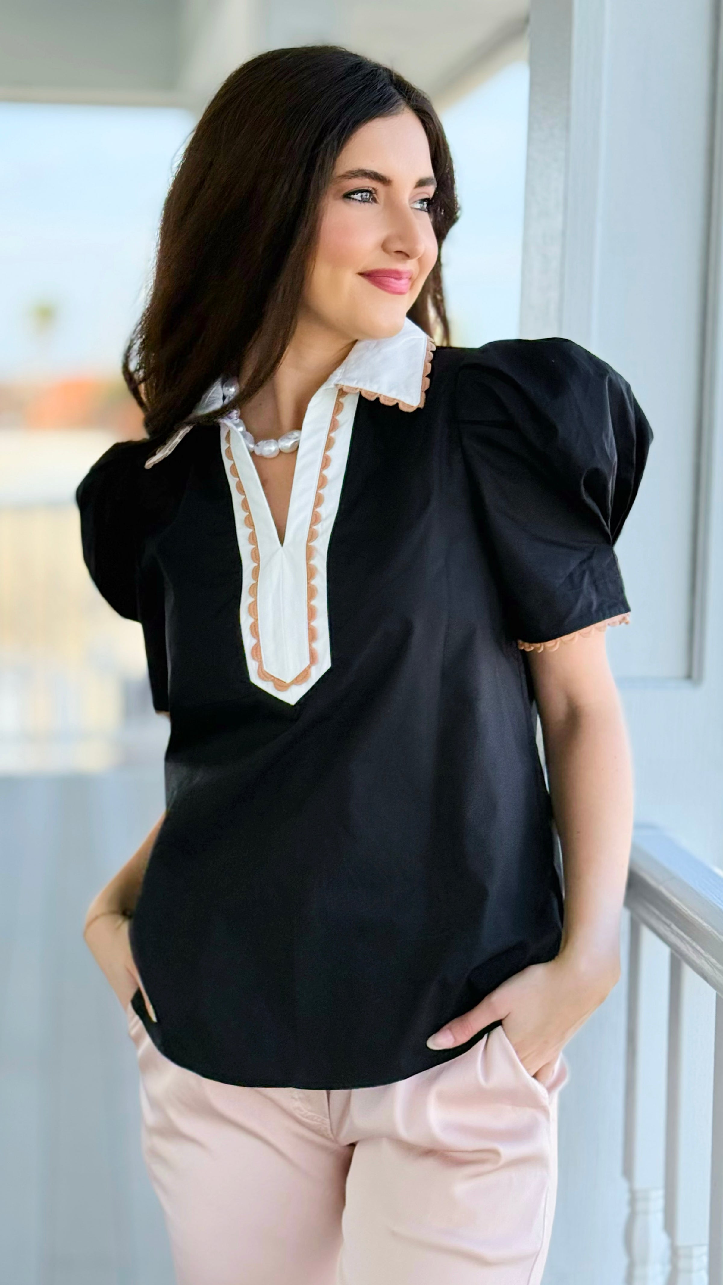Polished Moments Puff Sleeve Top