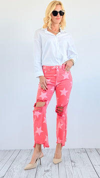 Starlight High-Rise Distressed Denim-190 Denim-Risen-Coastal Bloom Boutique, find the trendiest versions of the popular styles and looks Located in Indialantic, FL